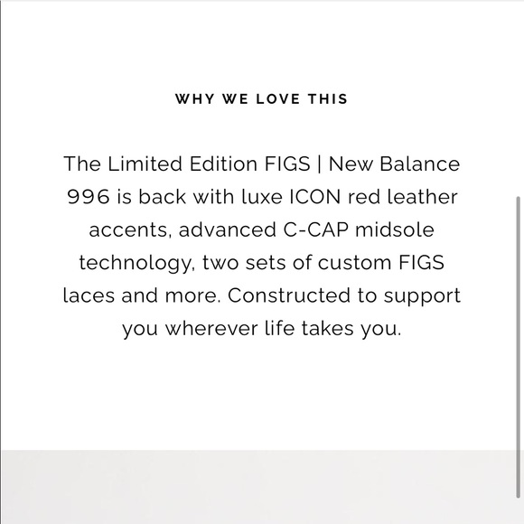 NWT FIGS New Balance Sneakers 996 Nurse Shoes - Picture 9 of 10